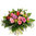 Bouquet rond de roses multicolore